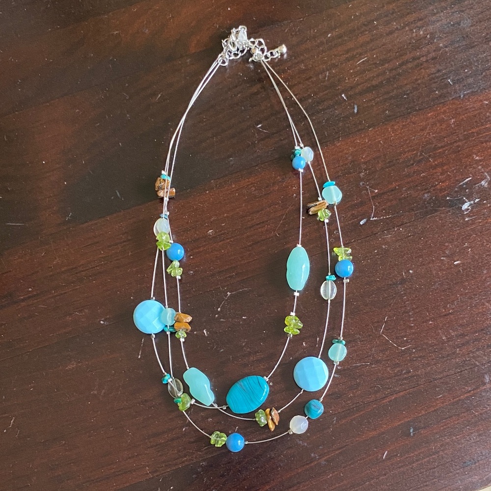 Elegant Multi-Strand Beaded Necklace